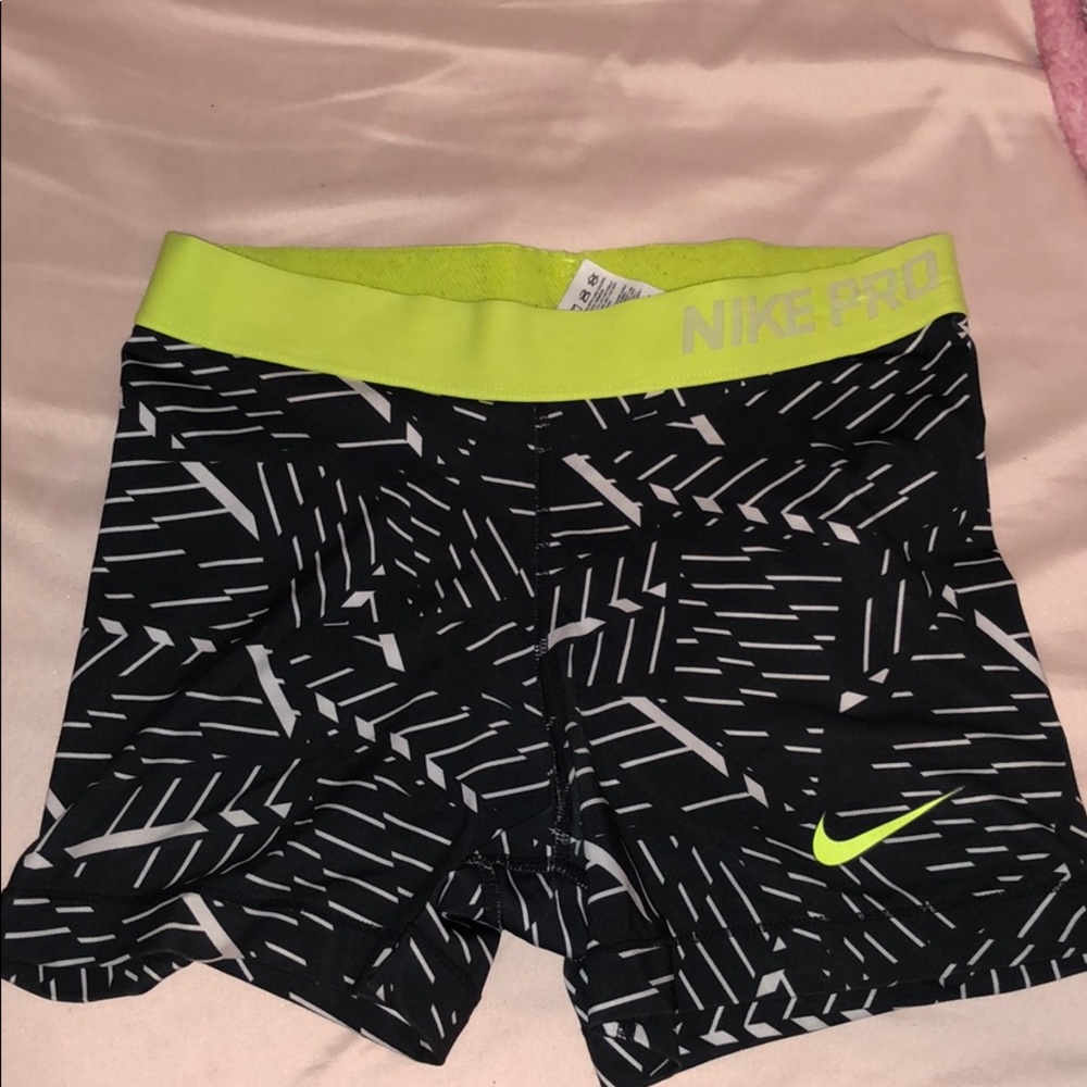 Neon Nike Pro Shorts